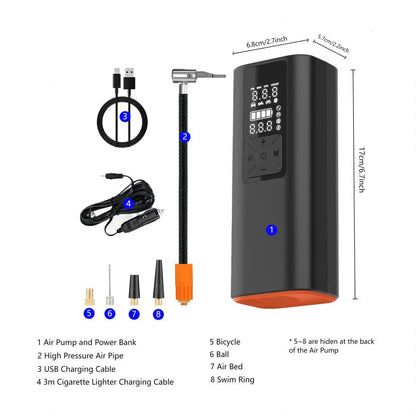 Amornee Wireless Car Air Inflator Pump