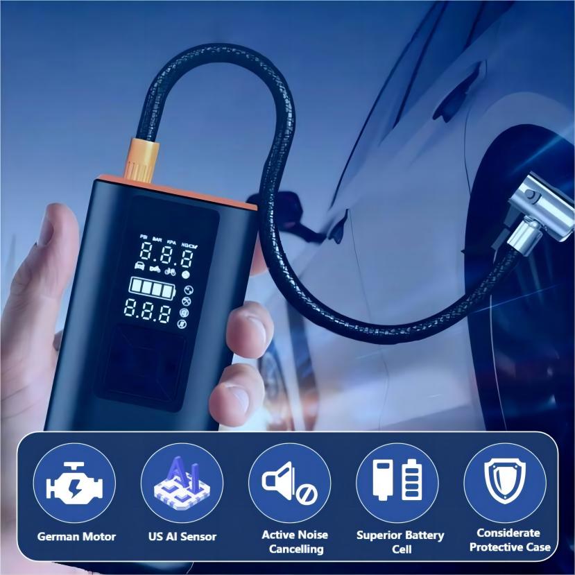 Amornee Wireless Car Air Inflator Pump